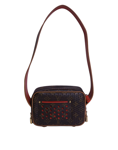 Perforated Mini Trocadero Bag, front view